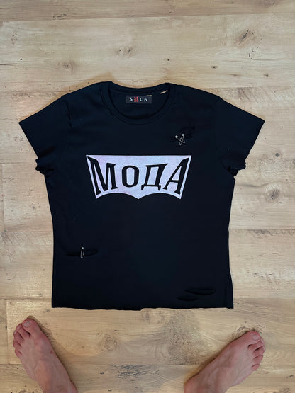 t-shirt «SEXI МОДА» black